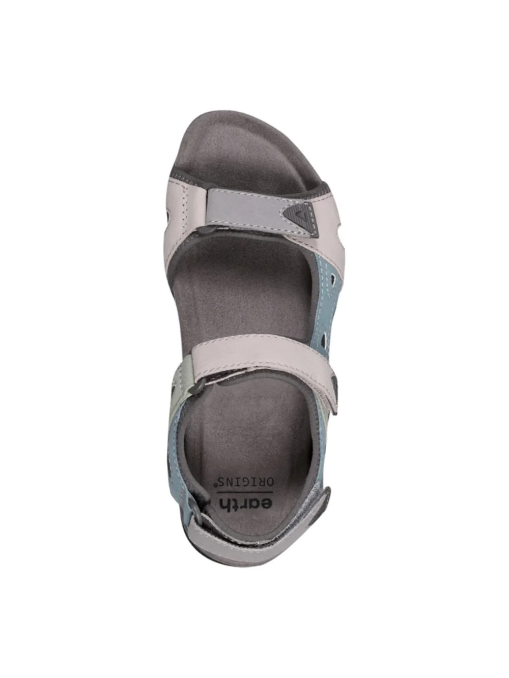 Women's Earth Origins Skylar Round Toe Lightweight Casual Flat Sandals Size 11W